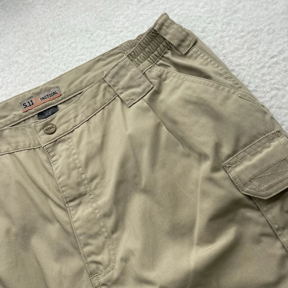 5.11 Tactical Taclite Pro Cargo Pants Mens 40x30.5 (Tag 40x32) Ripstop Khaki